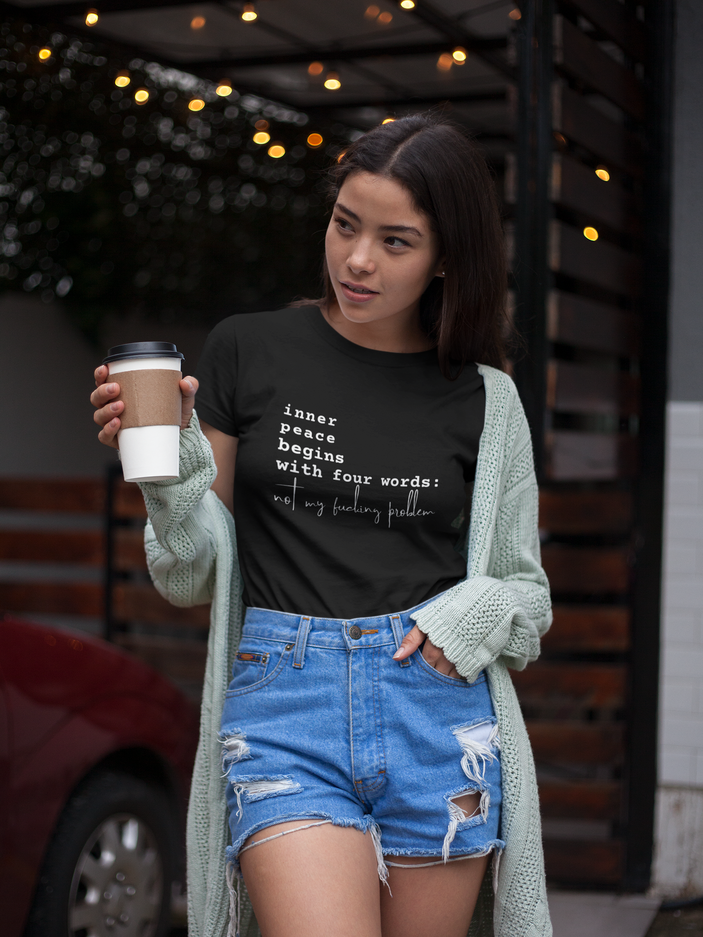 Inner peace begins with four words Unisex T-shirt for Men Women