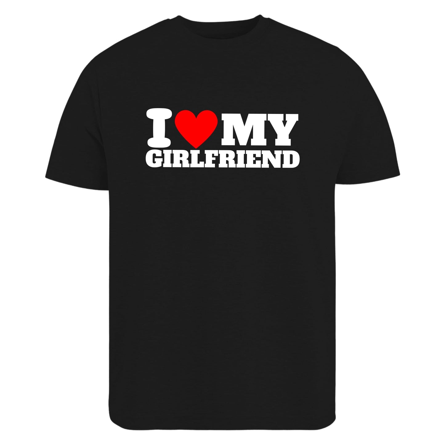 Be Buz I Love My Girlfriend T-Shirt Soulmates Forever World's Best Girlfriend Tee Cotton Shirt for Men Anniversary, Valentine's Day, or Birthday Present