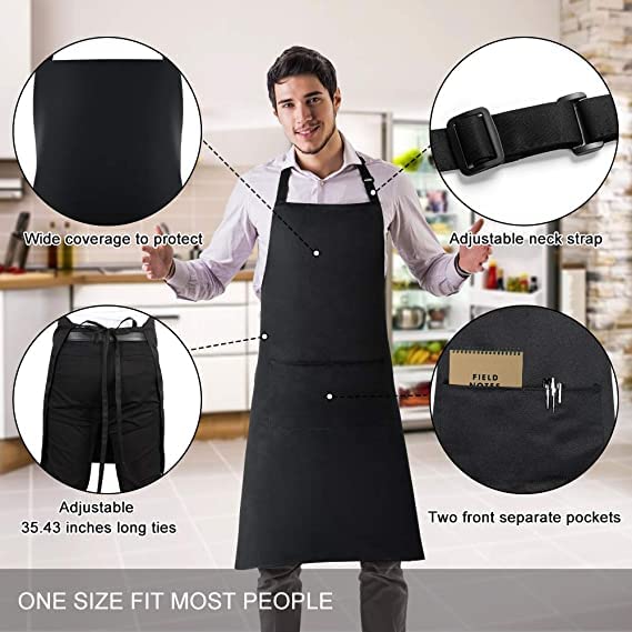 MAY THE FORKS BE WITH YOU Funny Apron Bib Apron 2 Pockets BBQ Apron Coffee house Cooking Kitchen Chef Bar Hotel Women Great Gift For Husband Wife Dad Mom boyfriend Girlfriend - Top Tee