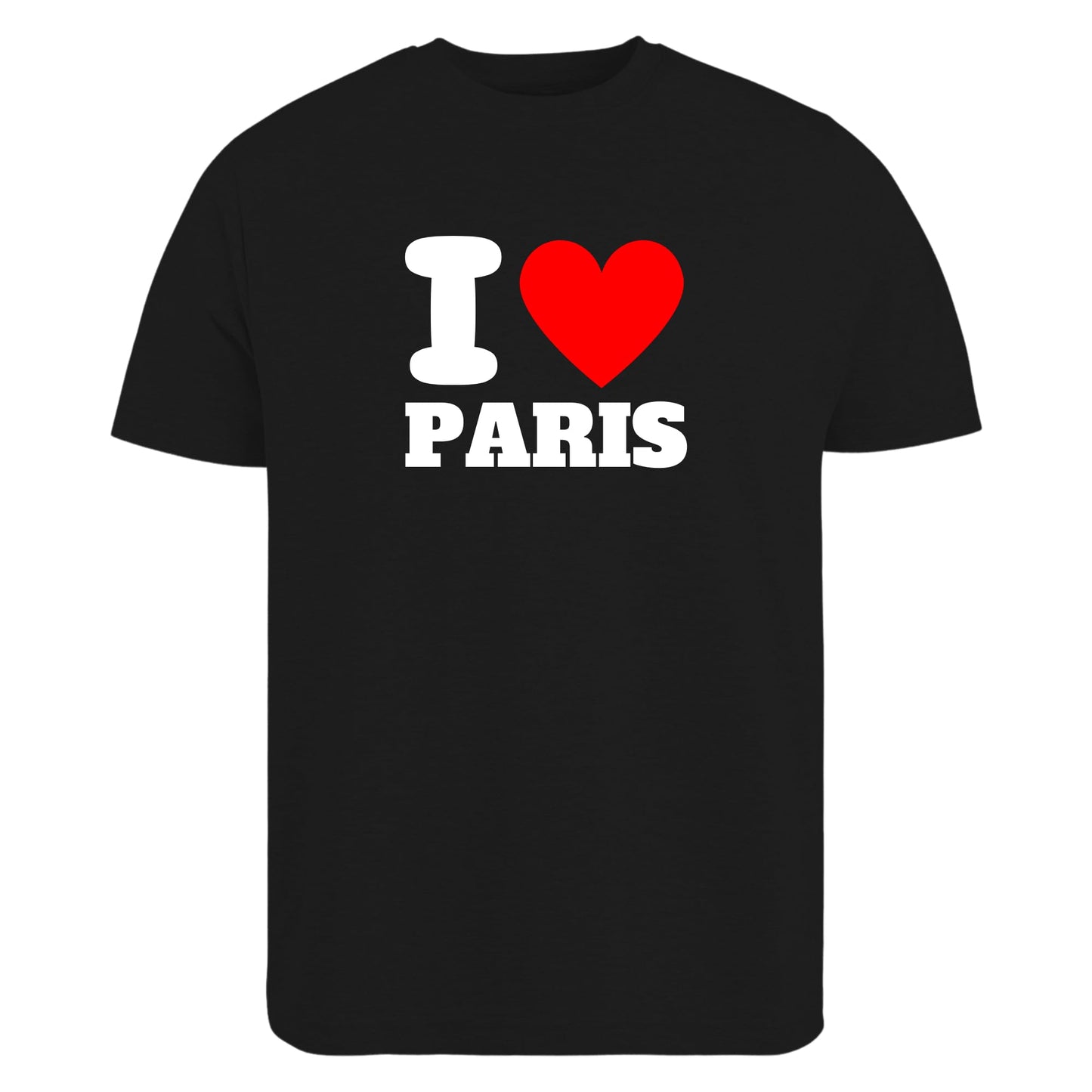 Be Buz I Love Paris T-Shirt Unisex Graphic Tee with Classic Heart Design Trendy France Souvenir Shirt for Men and Women French City Pride Tee