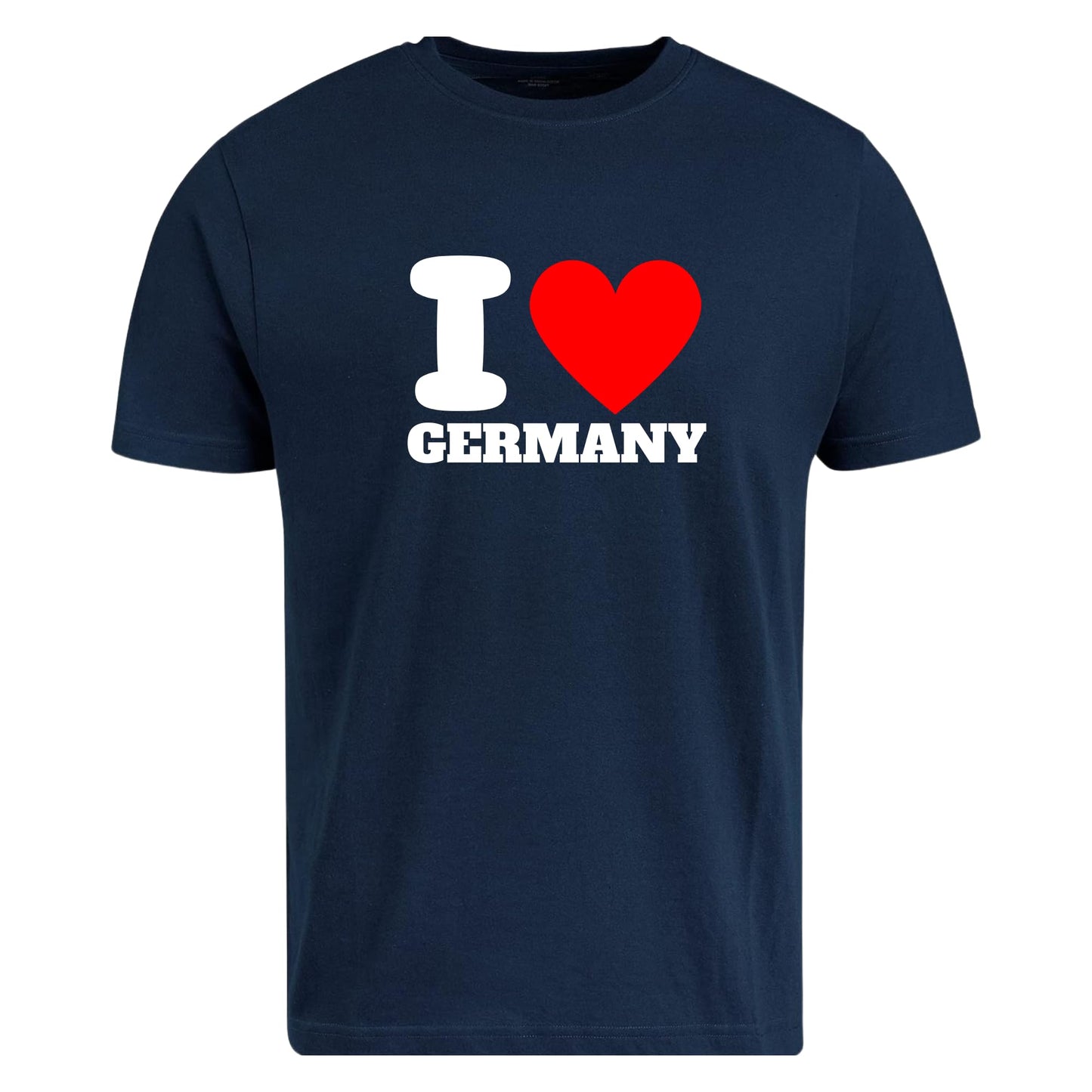 Be Buz I Love Germany T-Shirt Unisex Graphic Tee with Classic Heart Design Trendy Germany Souvenir Shirt for Men and Women Pride Tee