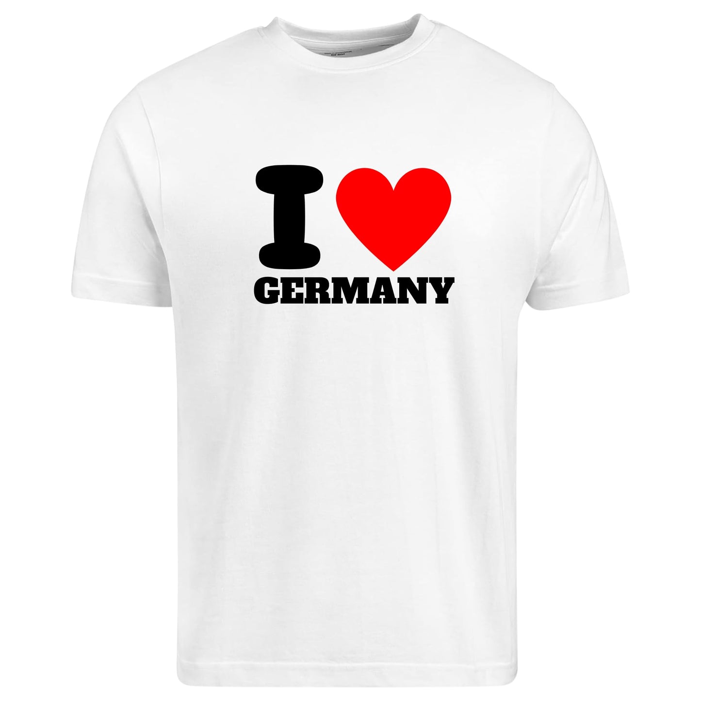 Be Buz I Love Germany T-Shirt Unisex Graphic Tee with Classic Heart Design Trendy Germany Souvenir Shirt for Men and Women Pride Tee