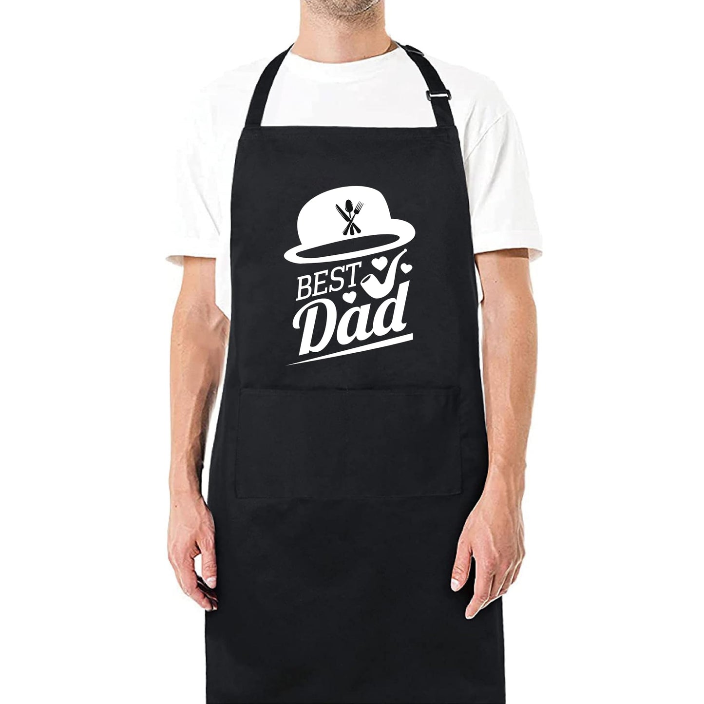 Best Dad Funny Aprons for Mens Dad Aprons Gift for Him Chef Apron Kitchen Apron BBQ Apron Grill Apron Father Day Gift Black Apron