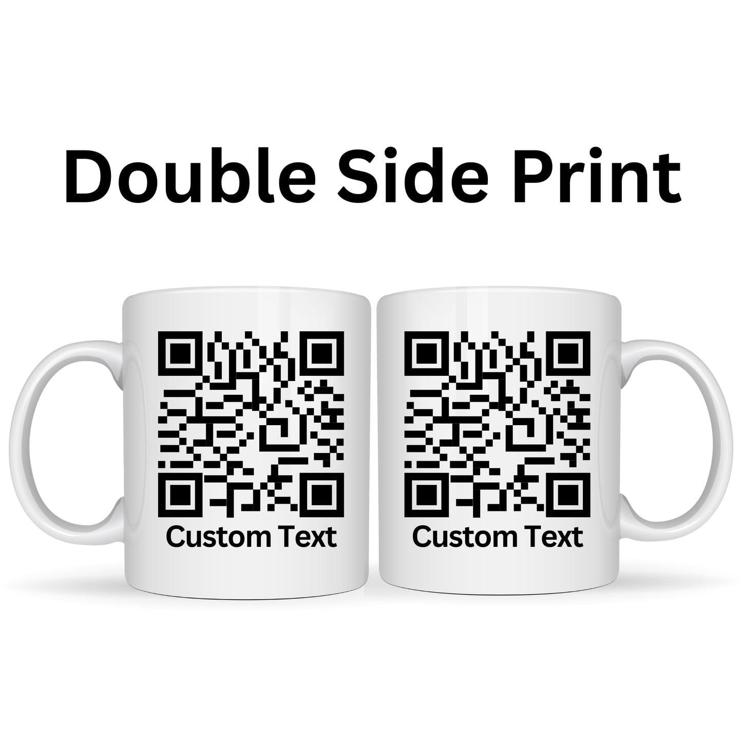 Custom QR Code Mug - 11oz Ceramic Coffee Cup
