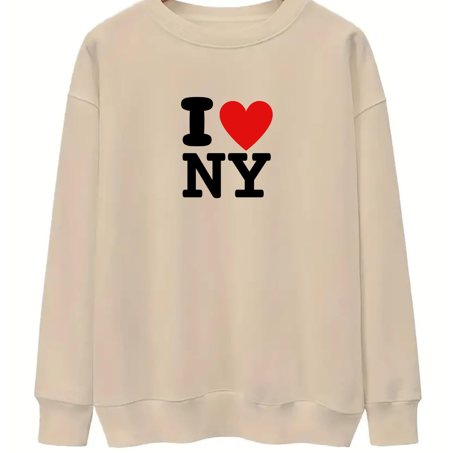 Be Buz I Love NY Sweatshirt Classic New York City Design for Men Women Gift for NYC Lovers and Tourists!