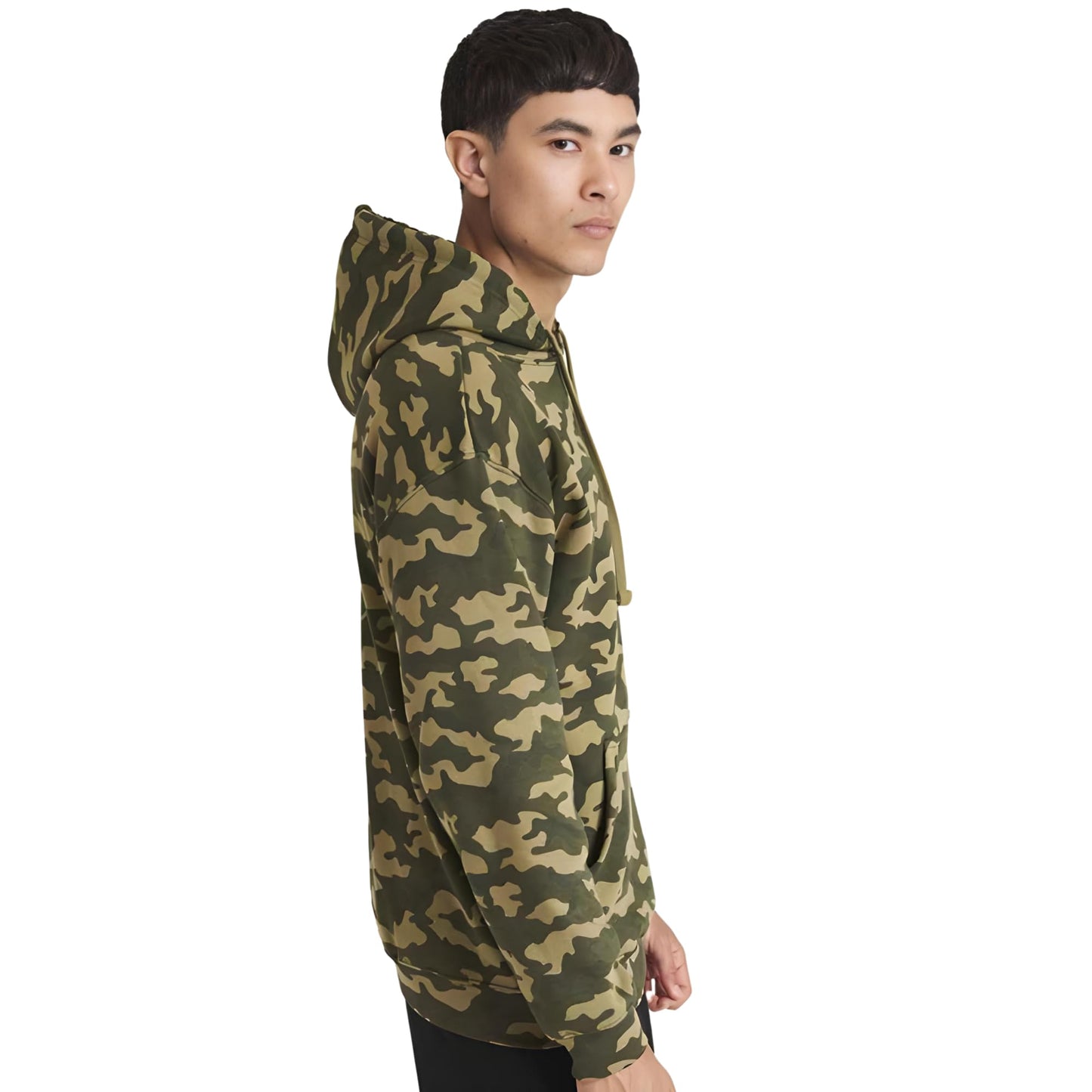 Personalized Camo Hoodie Pullover Military Camouflage Hooded Sweatshirt Warm Long Sleeve Hoody for Men and Women