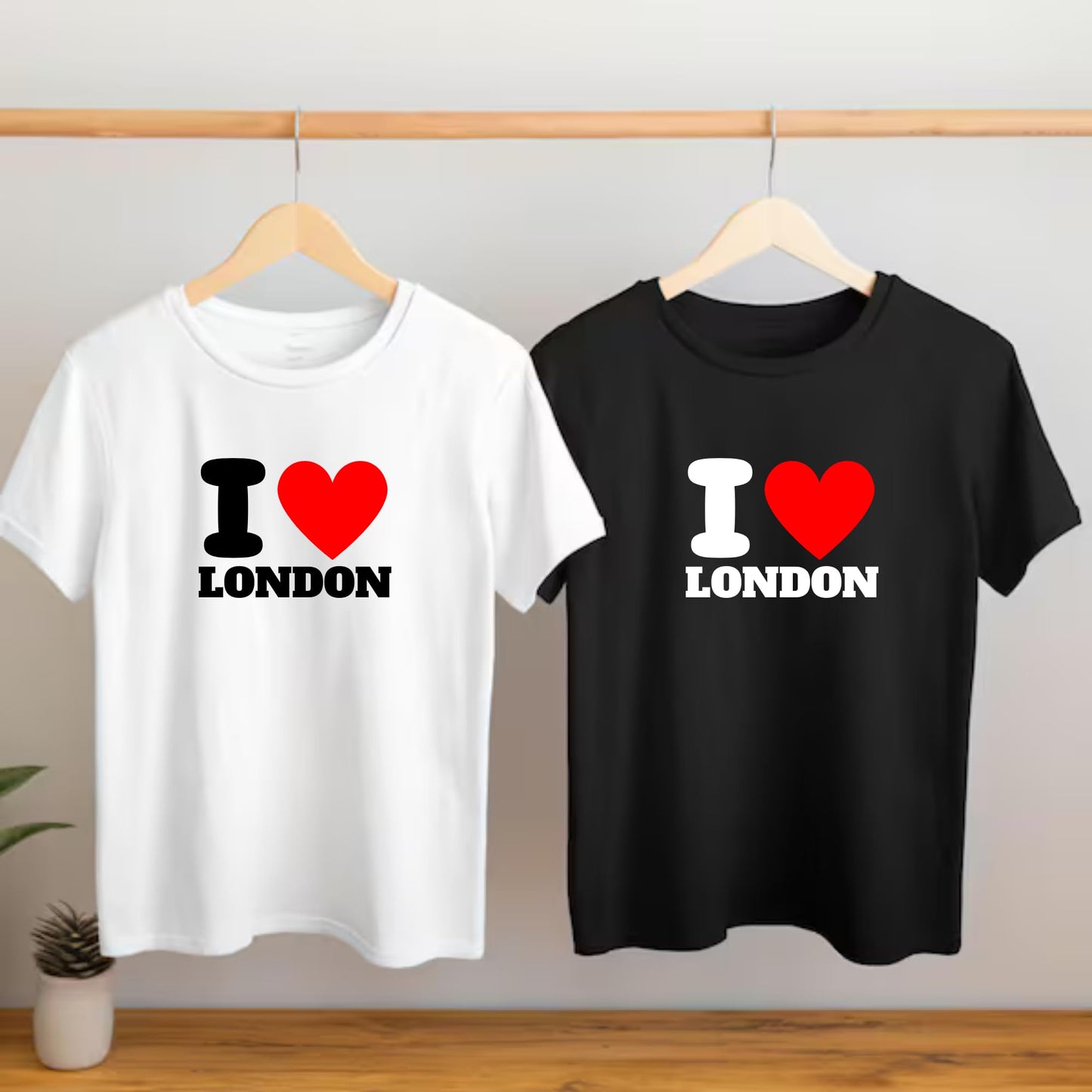 Be Buz I Love London T-Shirt Unisex Graphic Tee with Classic Heart Design Trendy UK Souvenir Shirt for Men and Women Travel Gift, British City Pride Shirt