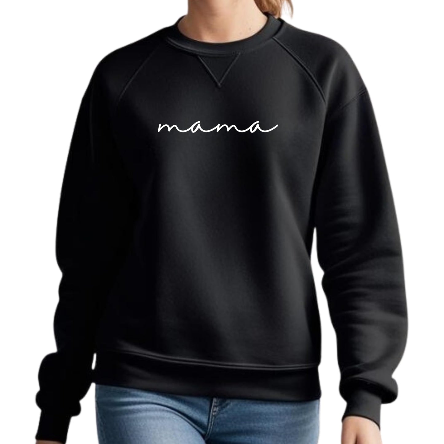 Be Buz Mama Sweatshirt for Women Cute Mom Crewneck Christmas, Mom Outfit, Casual Sweatshirt for Women