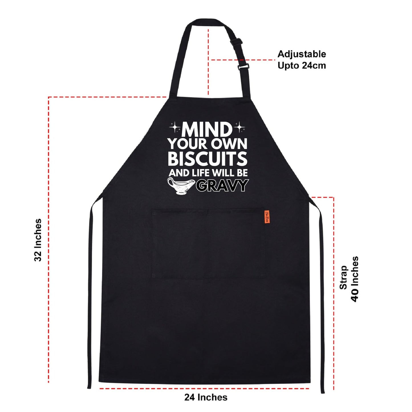 Mind Your Own Biscuits And Life Will Be Gravy Funny Aprons for men Printed Apron Gift for Her Chef Apron Kitchen Apron BBQ Apron Gift Baking Apron Father Day Gift