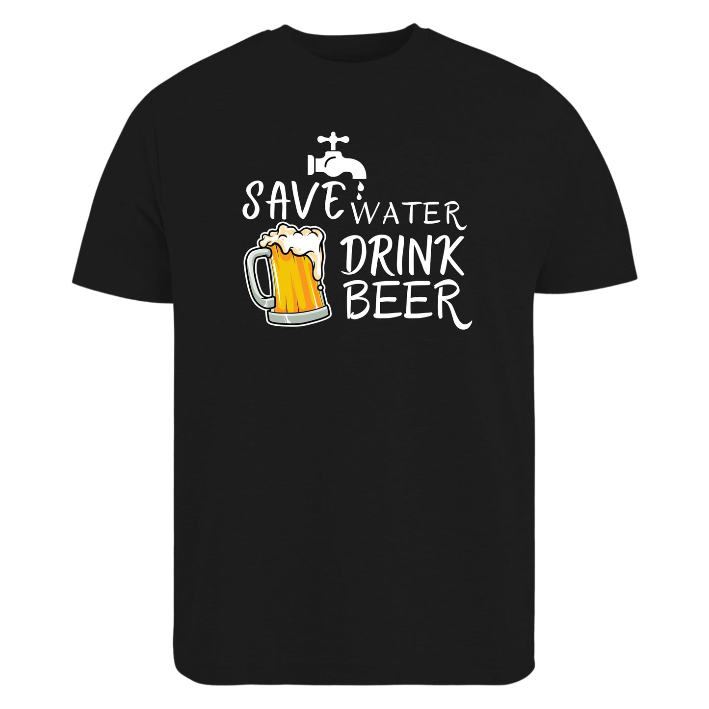 Be Buz Save Water Drink Beer T-Shirt Beer Lover Tee Drinking Humor Shirt for Men Beer Fans Gift for Him Alcohol Tee