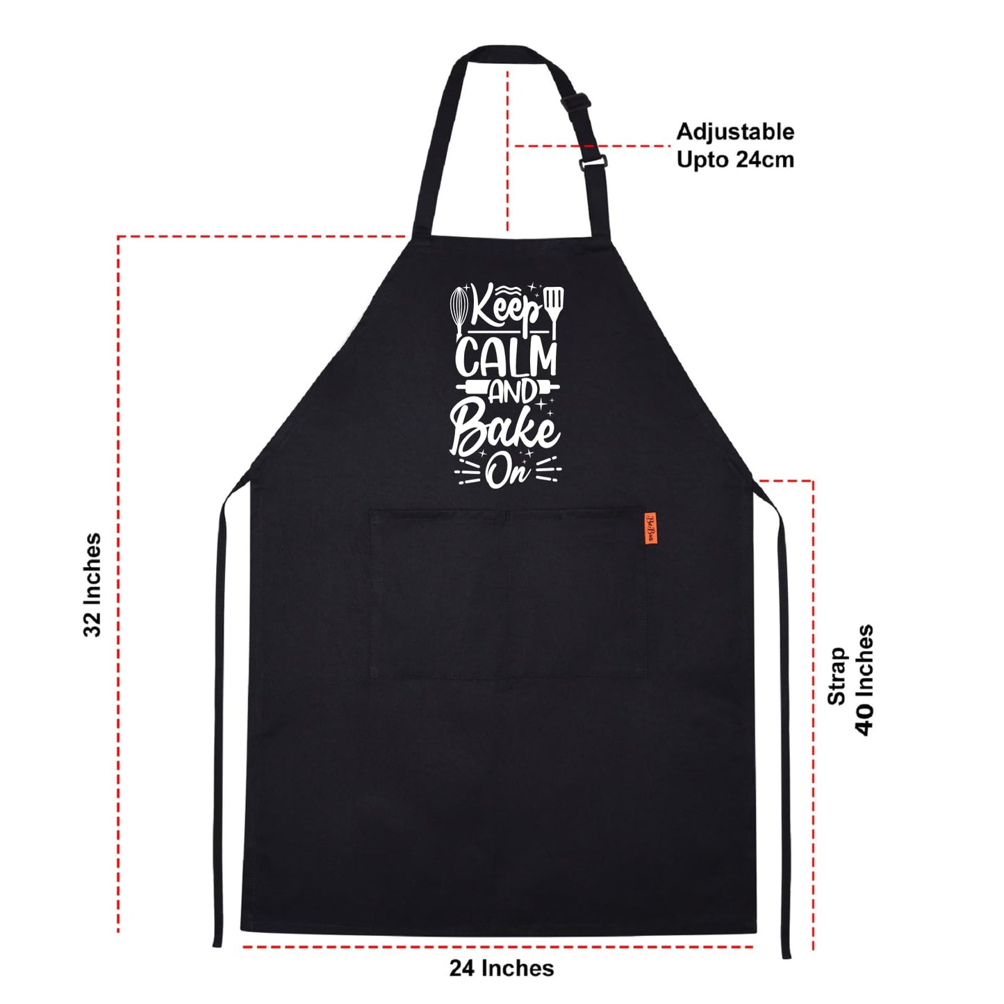 Keep Calm And Bake On Funny Aprons for men Printed Apron Gift for Her Chef Apron Kitchen Apron BBQ Apron Gift Baking Apron Father Day Gift
