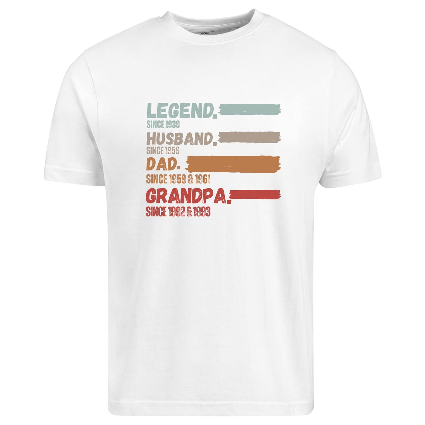 Be Buz Personalized Legend Husband Dad Grandpa T-Shirt Custom Name Men's Cotton Tee for Dad, Husband, Grandpa
