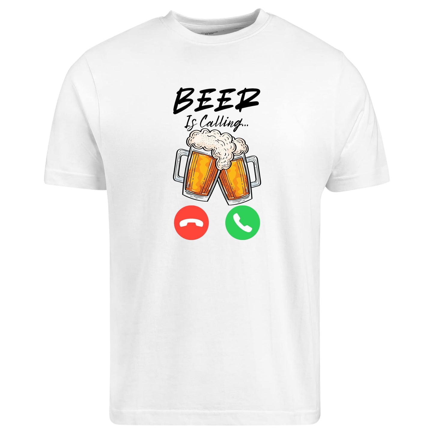 Be Buz Beer is Calling and I Must Go T-Shirt Funny Beer Lover Shirt for Men Drinking Humor Tee Gift for Him