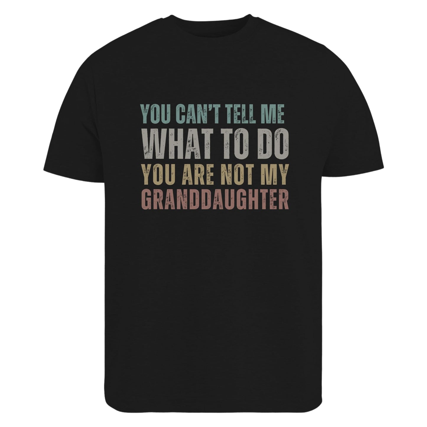 Be Buz Funny Grandpa T-Shirt, You Can't Tell Me What to Do You're Not My Granddaughter Shirt for Grandfather