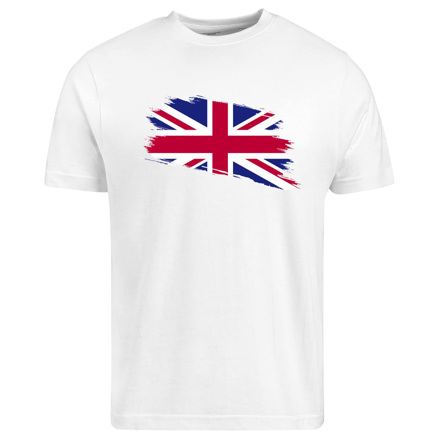 Be Buz Union Jack Flag T-Shirt for Women Great Britain Ladies Cool Distressed Flag Cotton Shirt Gift for her