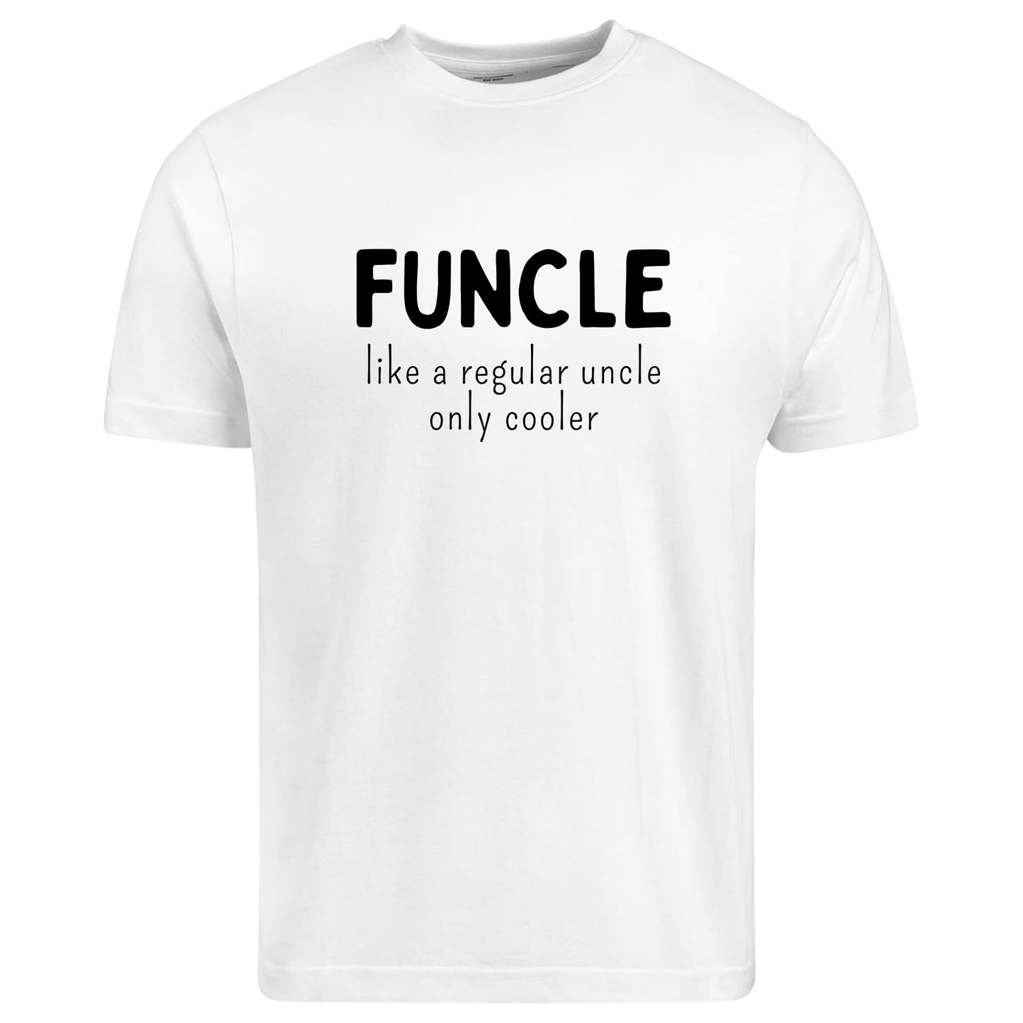 Be Buz Funcle Like a Uncle Only Cooler T-Shirt Funny Gift for him Graphic Tee Uncle Birthday Shirt