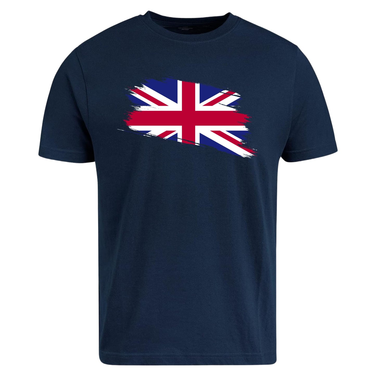Be Buz Union Jack Flag T-Shirt for Women Great Britain Ladies Cool Distressed Flag Cotton Shirt Gift for her