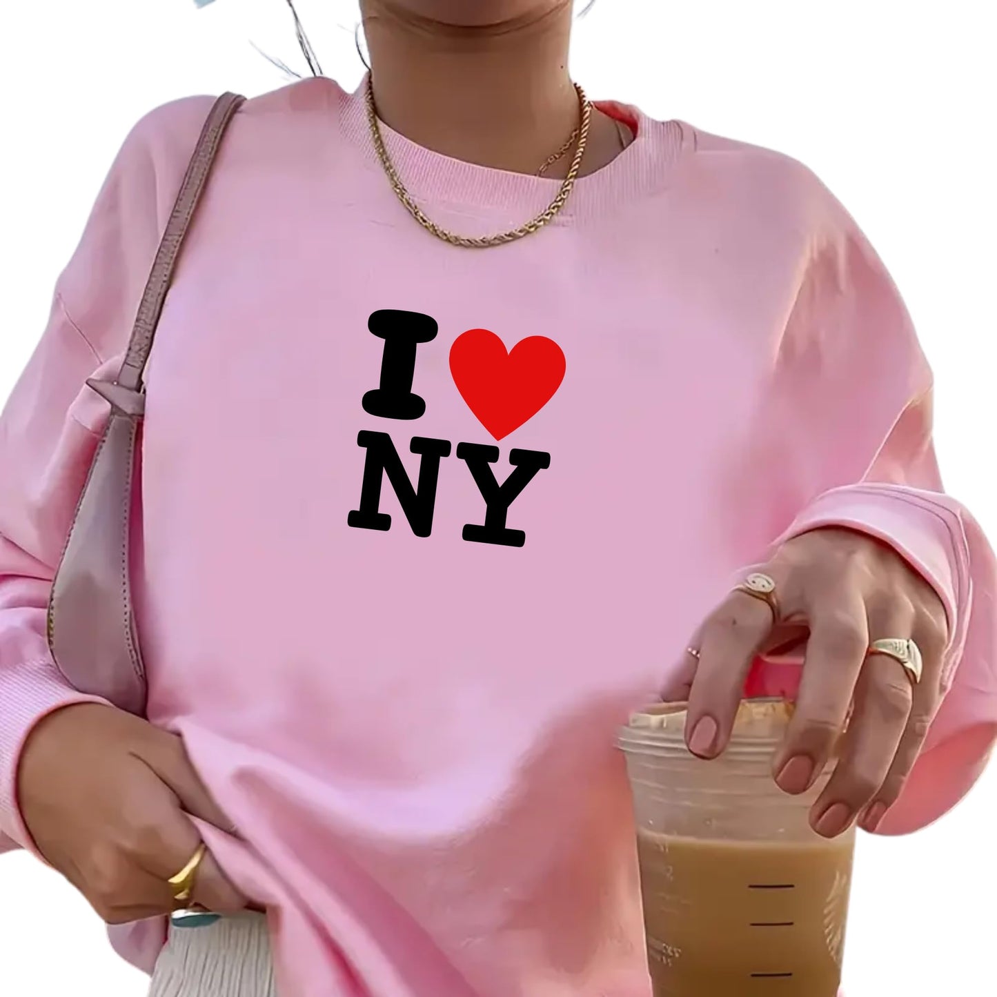 Be Buz I Love NY Sweatshirt Classic New York City Design for Men Women Gift for NYC Lovers and Tourists!
