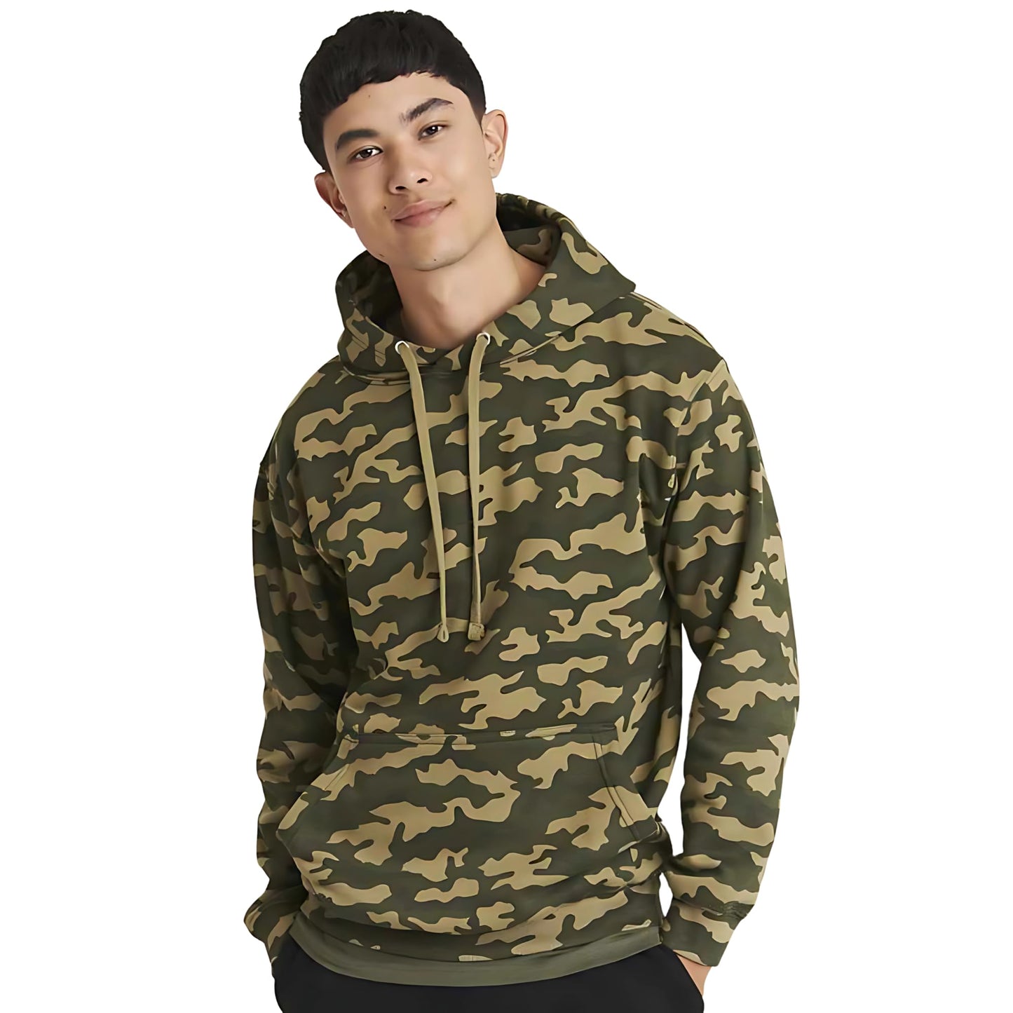 Be Buz Personalized Camo Hoodie Pullover Military Camouflage Hooded Sweatshirt Warm Long Sleeve Hoody for Men and Women