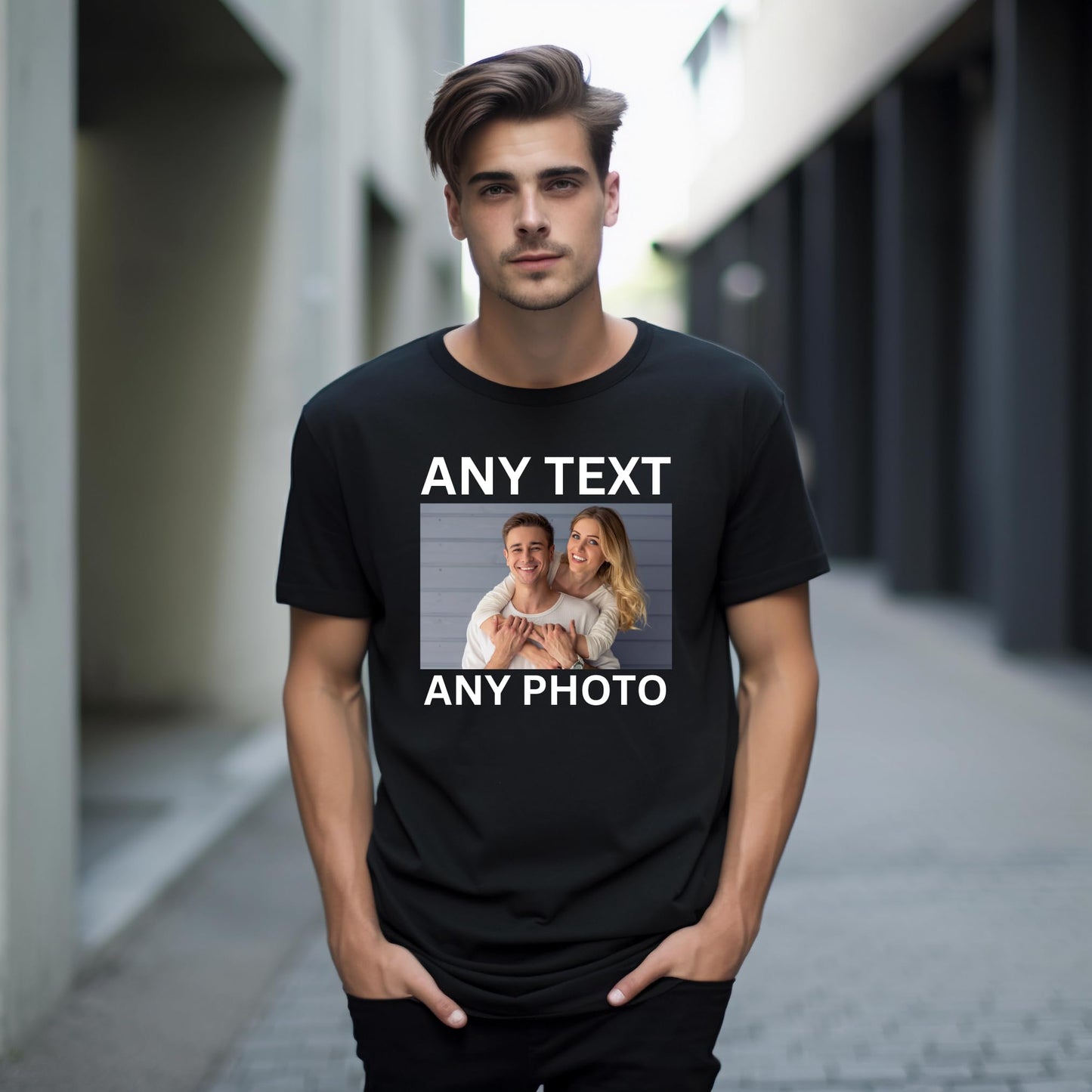 Design Your Own T-Shirt - Custom Text, Photo & Colour