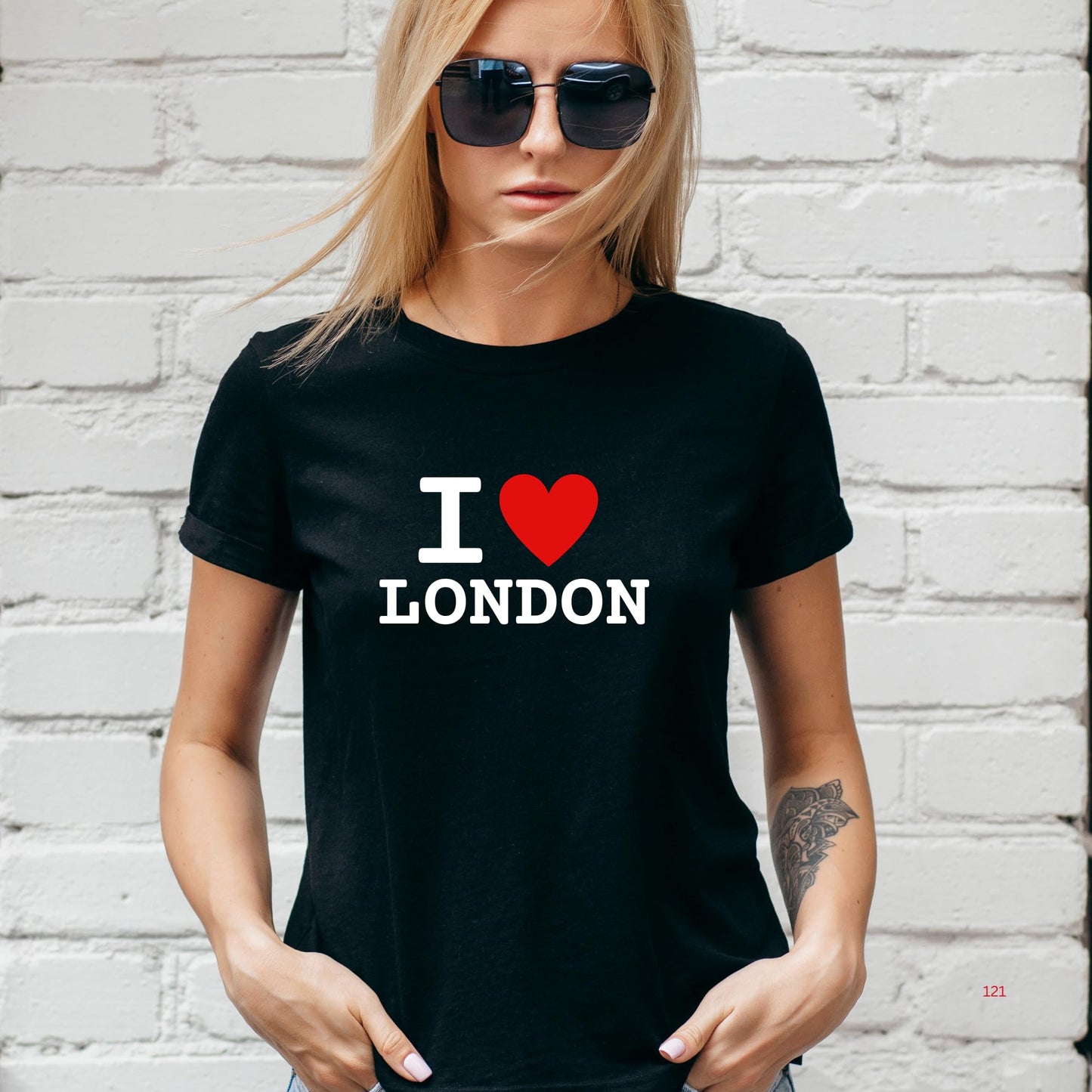 Be Buz I Love London T-Shirt, Unisex Cotton Graphic Tee, Classic Heart Design, British City Pride, Trendy UK Souvenir Shirt for Men and Women Travel Gift