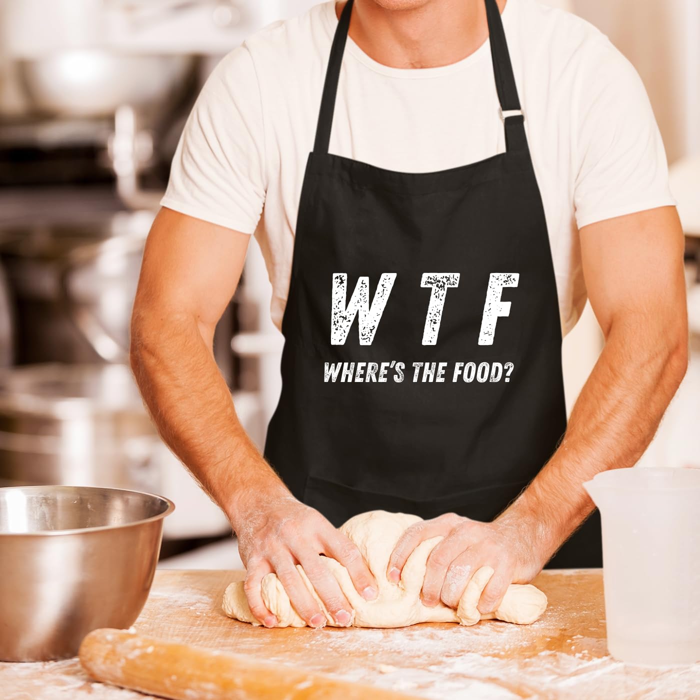 Where's The Food Funny Aprons for men Printed Apron Gift for Her Chef Apron Kitchen Apron BBQ Apron Gift Baking Apron Father Day Gift