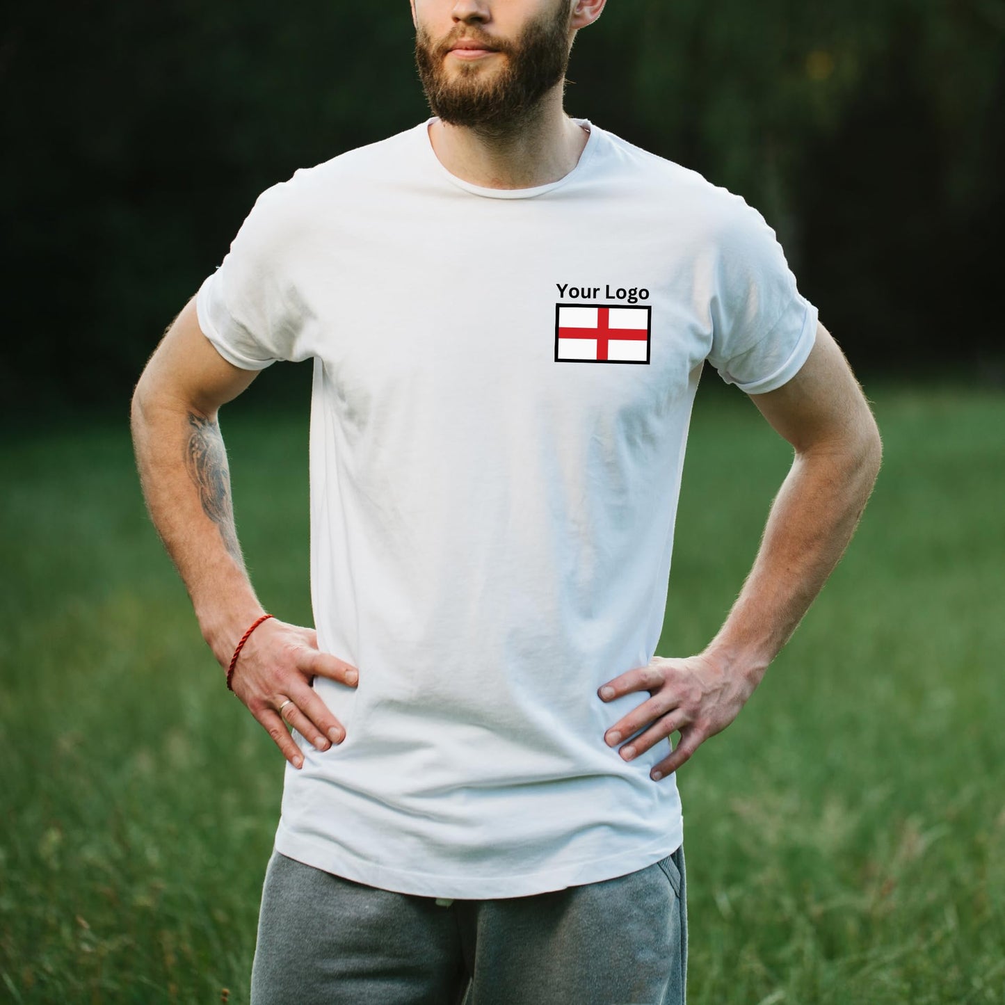 Personalised T-Shirt Your Name & Number Any Country or Club Badge Jersey Retro Top Adults Logo Printed Unisex Men Women Cotton Crew Neck Casual T-Shirt