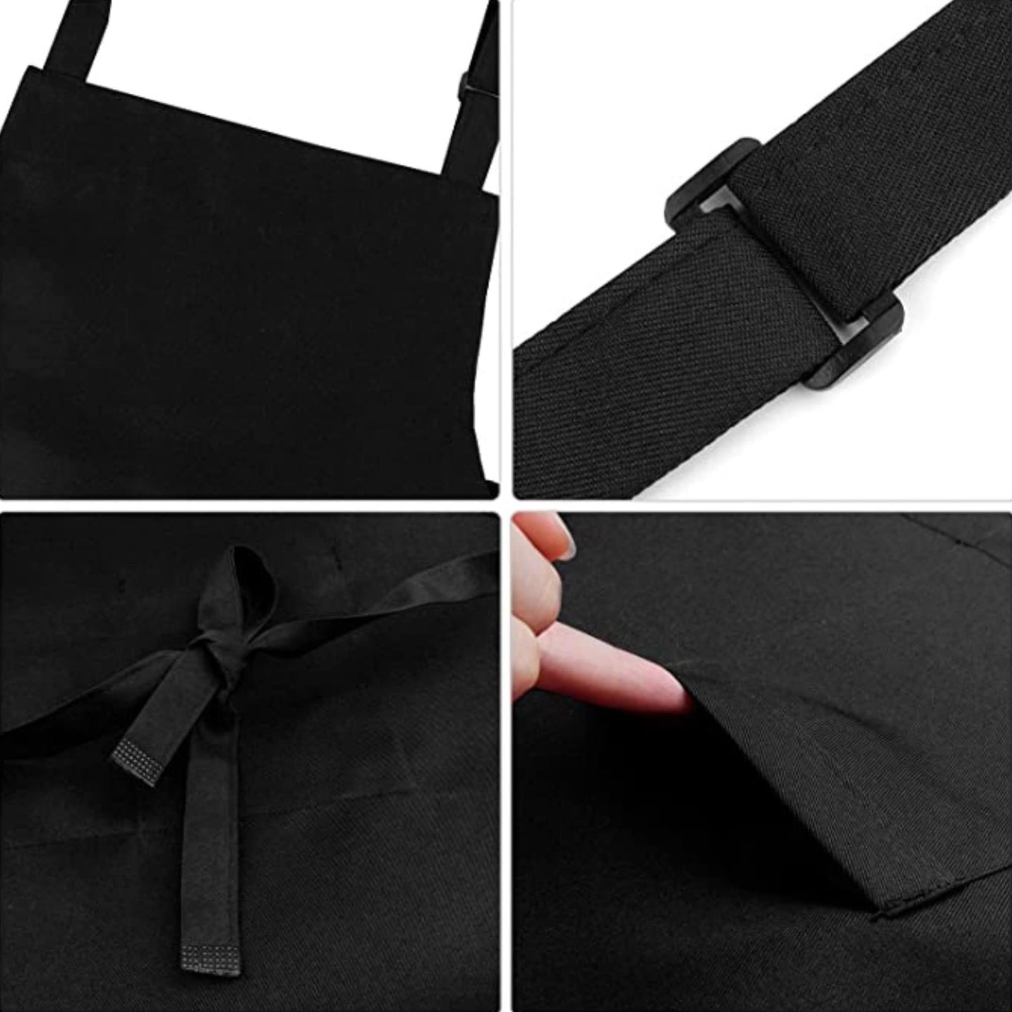 NEVER TRUST A SKINNY COOK Funny Aprons for women - 2 Pockets BBQ Apron Coffee house Cooking Kitchen Chef Bar Hotel Gift For Husband Wife, Dad Mom boyfriend Girlfriend Black - Top Tee
