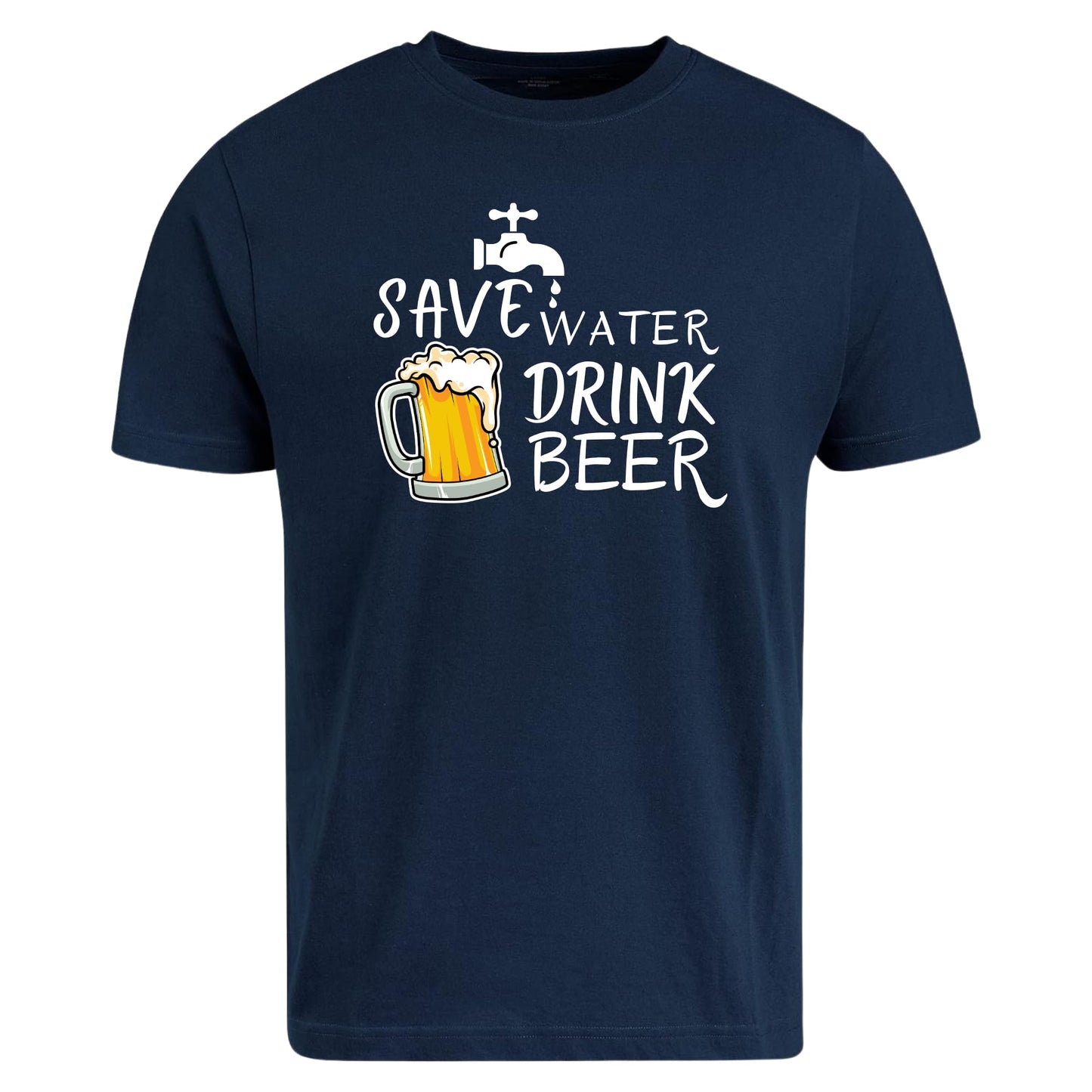 Be Buz Save Water Drink Beer T-Shirt Beer Lover Tee Drinking Humor Shirt for Men Beer Fans Gift for Him Alcohol Tee