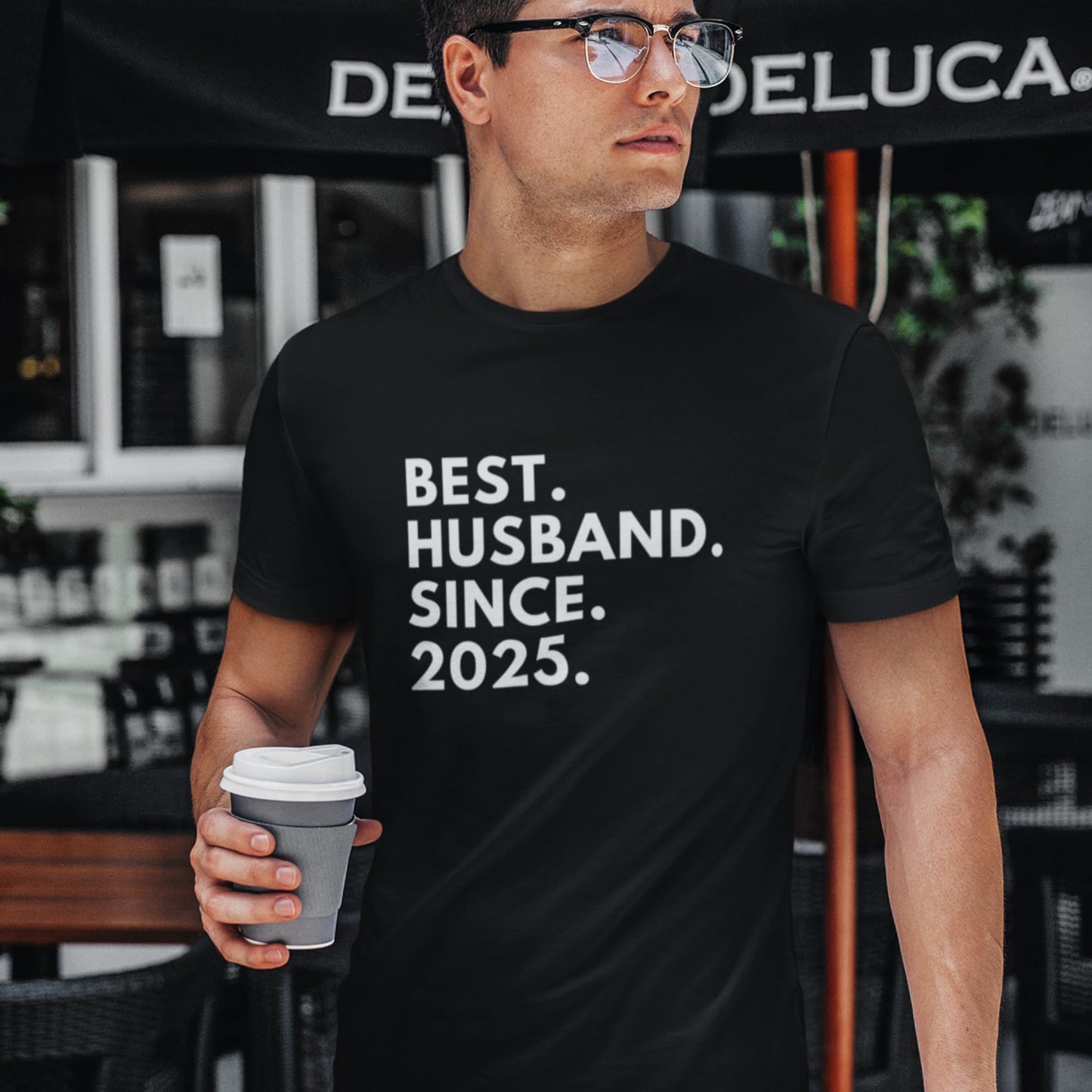 Be Buz Best Husband T-Shirt Personalized Anniversary Shirt for Husband Custom Year Gift Tee for Him Birthday, Wedding, or Valentine’s Day Present