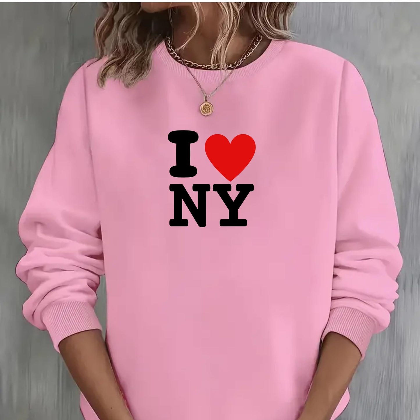 Be Buz I Love NY Sweatshirt Classic New York City Design for Men Women Gift for NYC Lovers and Tourists!