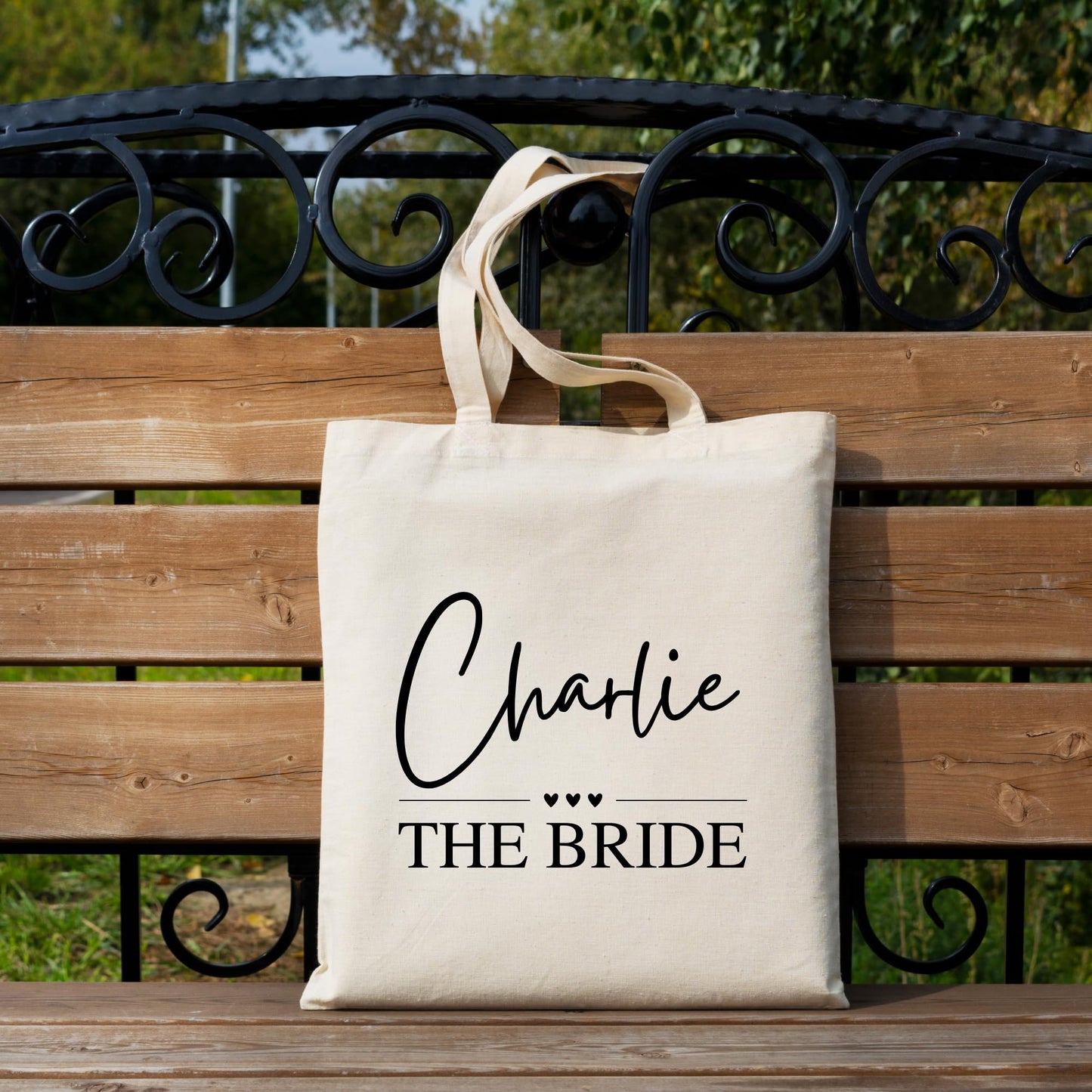 BeBuz Custom Bride Name Tote Bag Personalized Bridal Tote, Custom Bride’s Name, Wedding Day Accessory, Bride Gift Bag, Bride to Be, Reusable Casual Bag for Work Shopping Travel