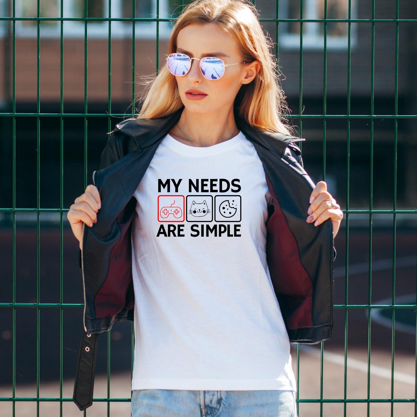 Be Buz Gaming T-Shirt for Men and Women My Needs are Simple Funny Video Game Tee