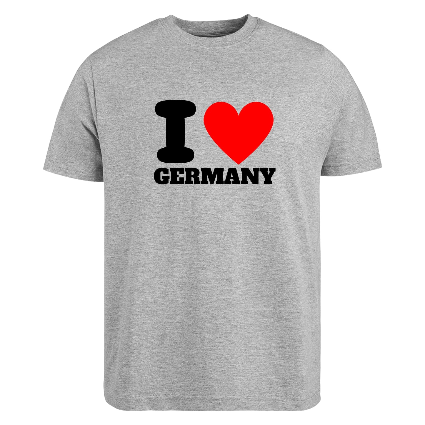 Be Buz I Love Germany T-Shirt Unisex Graphic Tee with Classic Heart Design Trendy Germany Souvenir Shirt for Men and Women Pride Tee