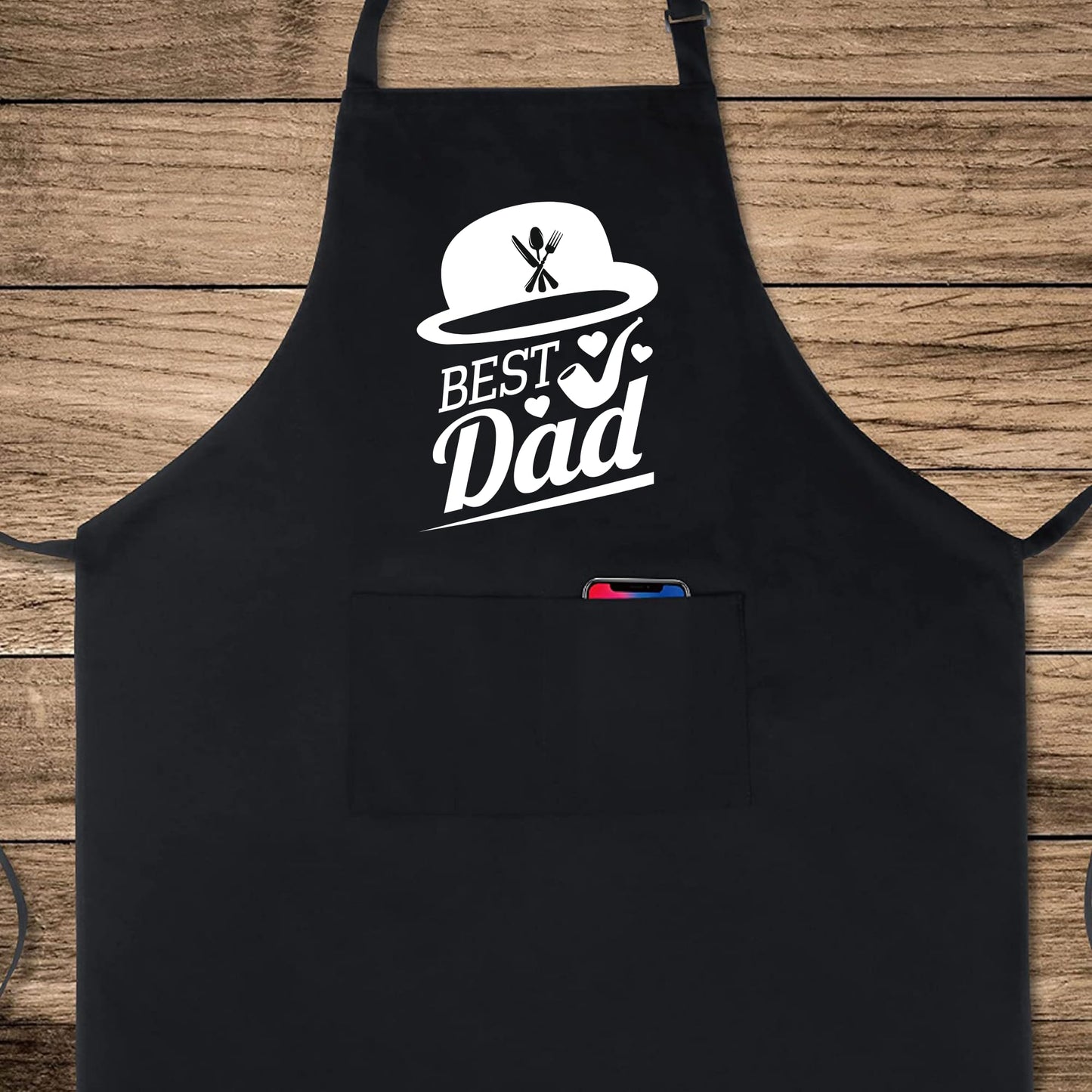 Best Dad Funny Aprons for Mens Dad Aprons Gift for Him Chef Apron Kitchen Apron BBQ Apron Grill Apron Father Day Gift Black Apron - Top Tee