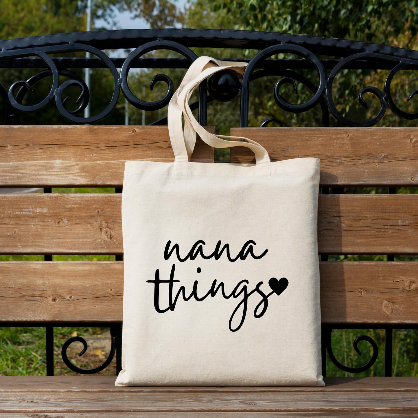 Be Buz Nana Things Tote Bag Personalized Grandma Gift Mother's Day Gift for Grandma New Grandma Gift Reusable and Customizable Bag for Grandmas