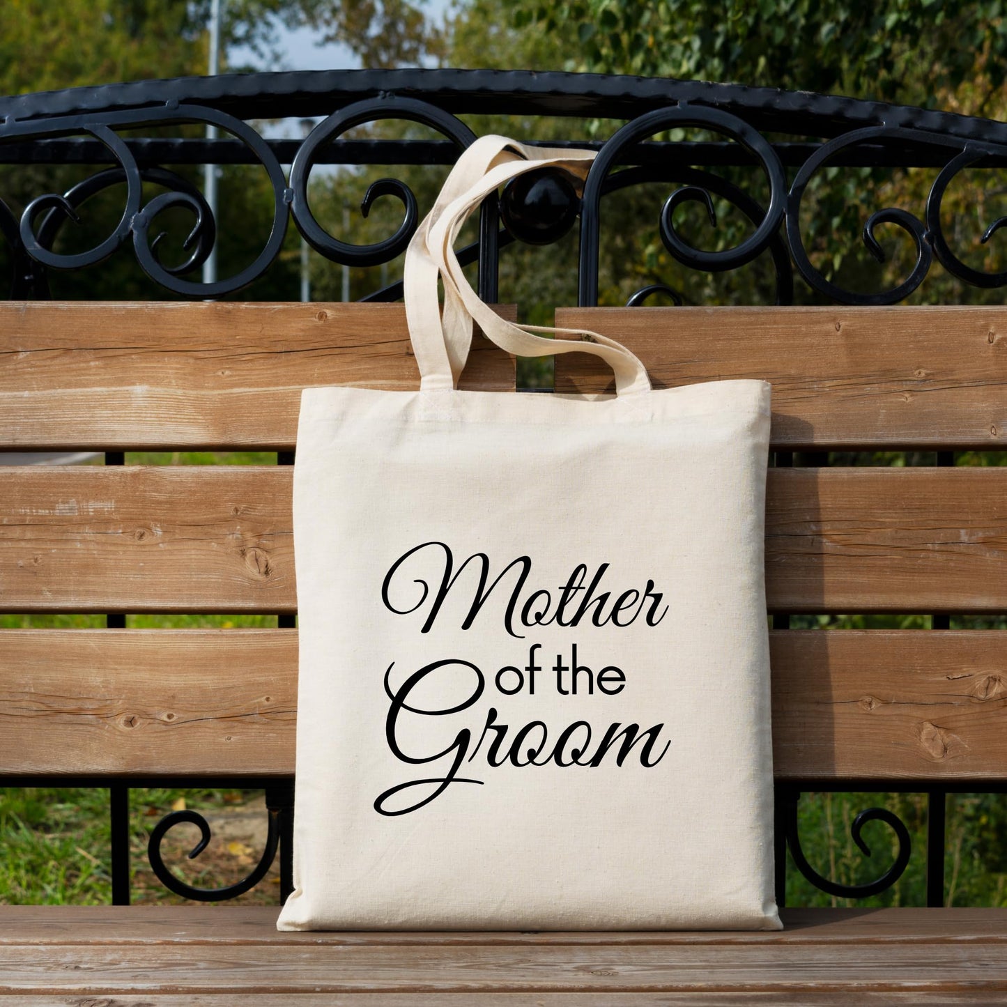 Be Buz Mother of the Groom Tote Bag Elegant and Spacious Reusable Bag for Weddings Gift for Mother of the Groom Bridal Party or Wedding Guests
