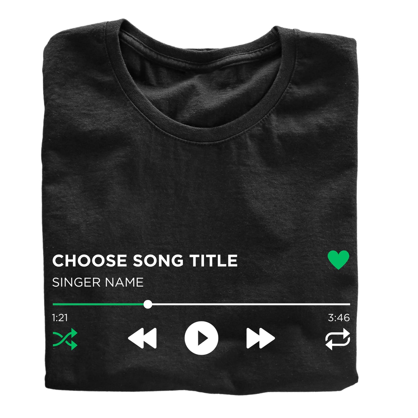 Choose Your Song/Singer Customise Personlised Text Printed Adults Unisex Men Women Summer Winter Cotton Crew Neck Casual T-Shirt