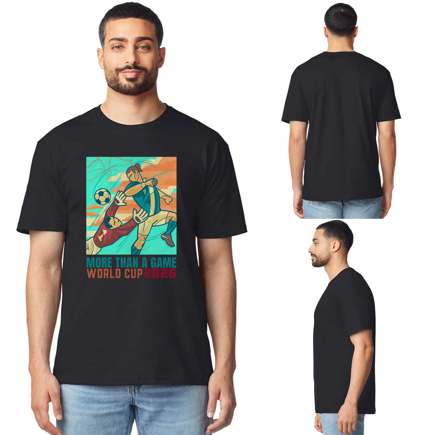 More Than a Game – Retro World Cup 2026 T-Shirt | Vintage Football Graphic Tee | FIFA Fan Gift - Top Tee