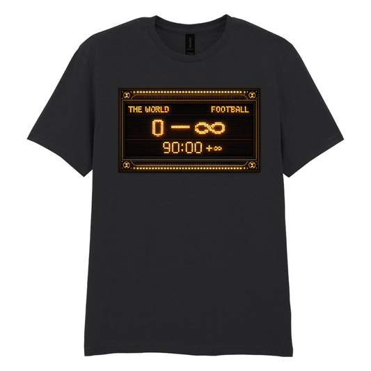 Retro Scoreboard Football T-Shirt – 90:00 +∞ – World Cup 2026 - Top Tee