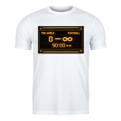 Retro Scoreboard Football T-Shirt – 90:00 +∞ – World Cup 2026 - Top Tee