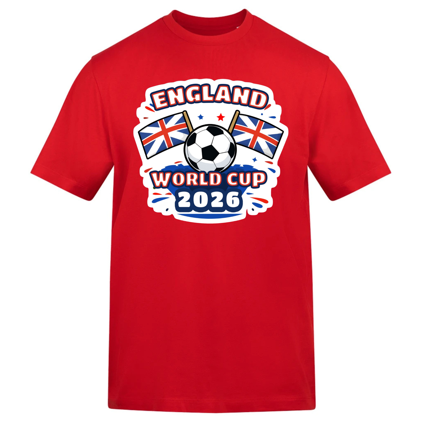 England World Cup 2026 | Flags & Football T-Shirt | England Fan Gift