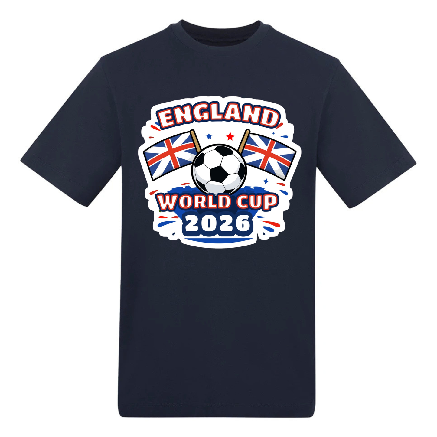 England World Cup 2026 | Flags & Football T-Shirt | England Fan Gift