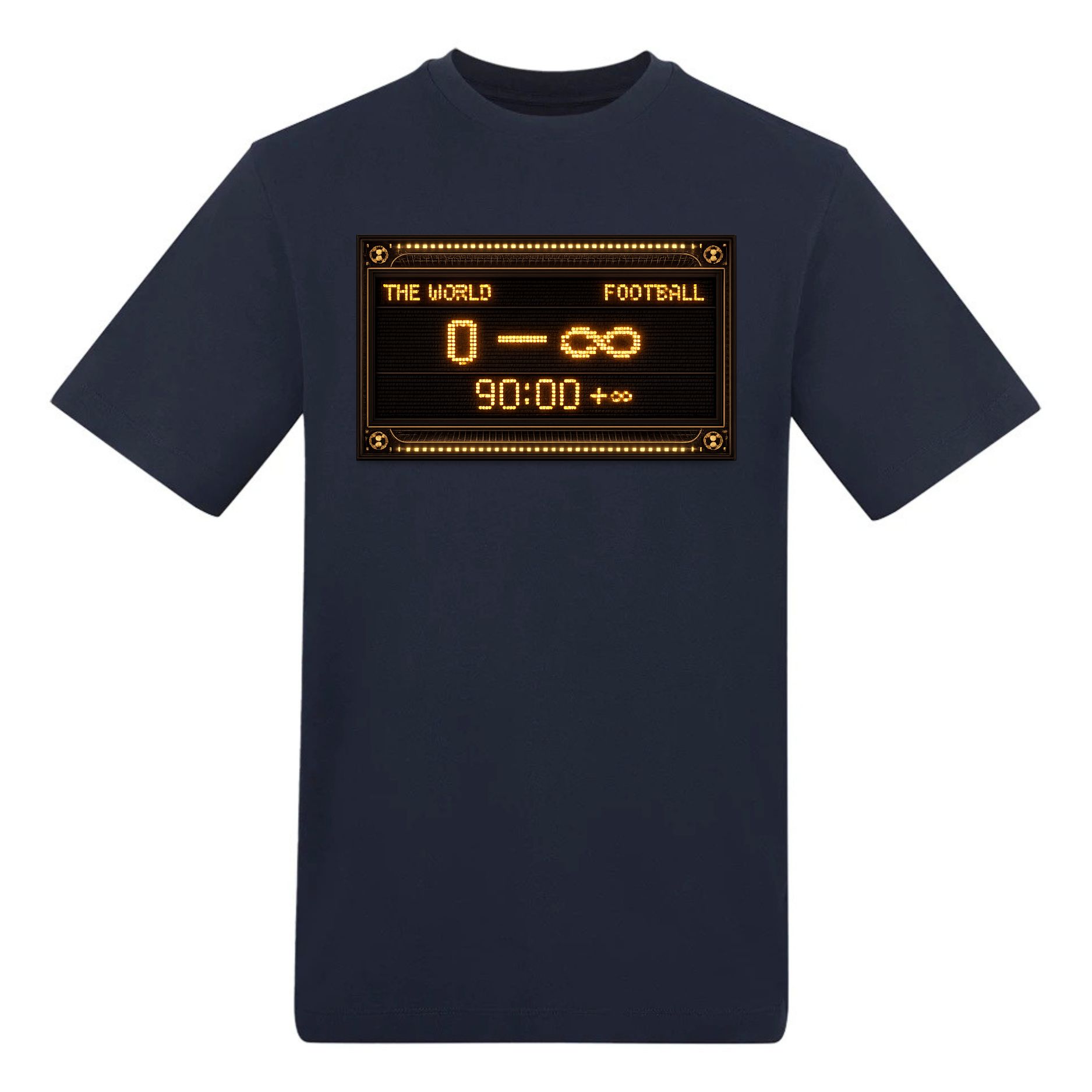 Retro Scoreboard Football T-Shirt – 90:00 +∞ – World Cup 2026 - Top Tee