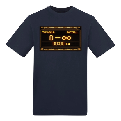 Retro Scoreboard Football T-Shirt – 90:00 +∞ – World Cup 2026 - Top Tee