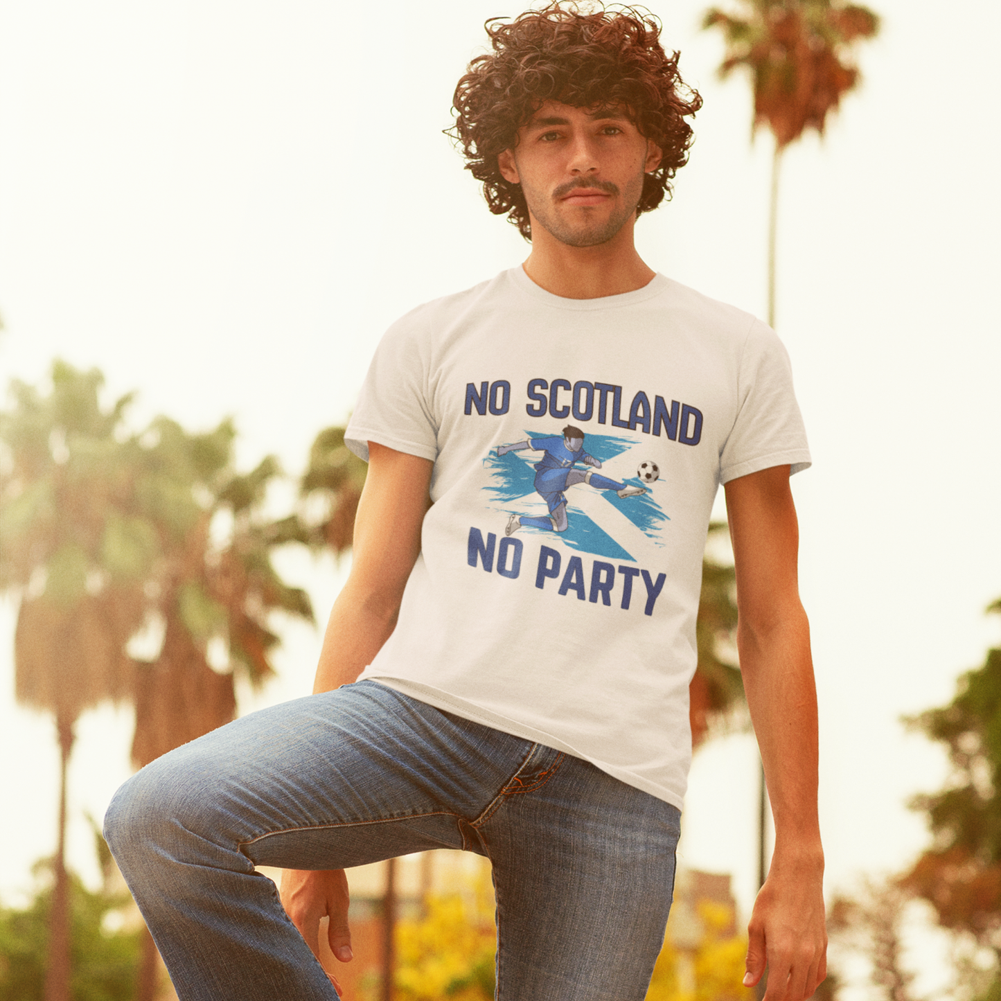 No Scotland No Party | Scotland Player T-Shirt | World Cup 2026 Football Gift