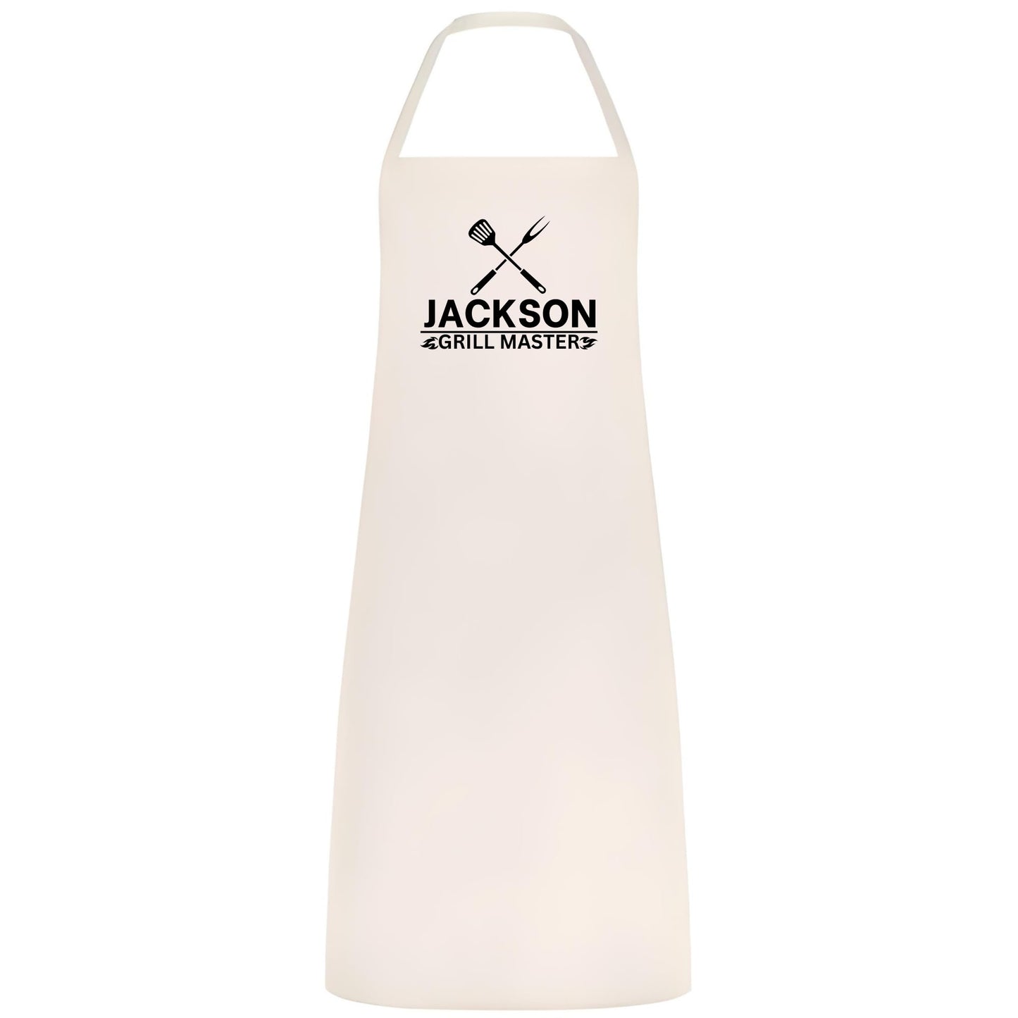 Custom Name Grill Master Apron Personalized Multicolor BBQ Apron for Men Funny Cooking Gift for Husband Dad or Boyfriend Kitchen and Chef Apron