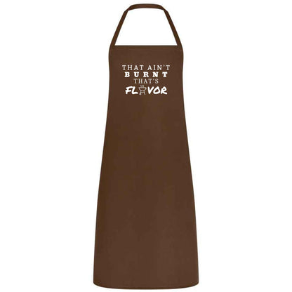 That Ain’t Burnt, That’s Flavor Apron Funny Multicolor BBQ and Grilling Apron for Men Dad, Husband and Father’s Day Gift