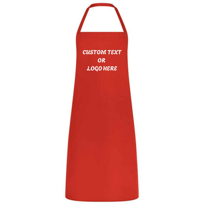 Personalized Chef Apron with Logo or Text Custom Apron for Women Men Multicolor Cooking, Baking, BBQ, Waiter, Waitress, Wedding Gift No Pockets