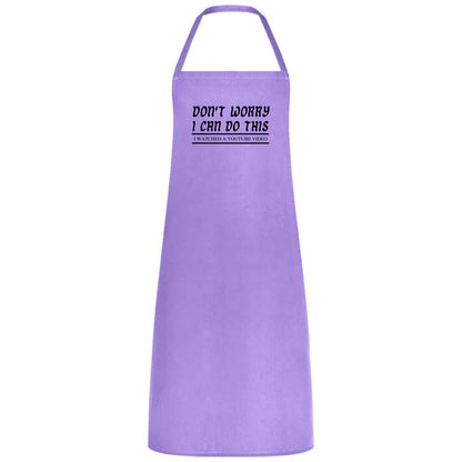 Don't Worry I Can do this I watched A YouTube Video Unisex Multicolor Apron Waiter Waitress Gift for her him Weddings BBQs Cooking